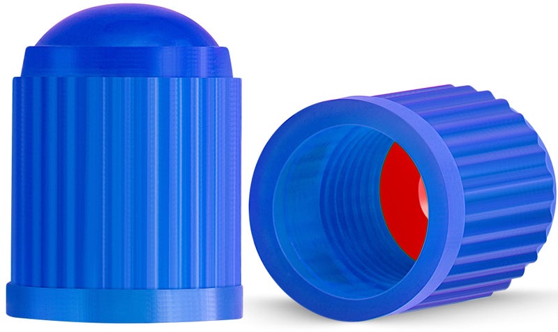 MEAJOO 15PCS Tire Valve Stem Caps, Corrosion Resistant, with O Rubber Ring, Airtight Seal Heavy Duty Dustproof Tire Valve Stem Covers for Cars, SUV, Trucks, Bikes, Motorcycles, Bicycles(Blue) - Image 1